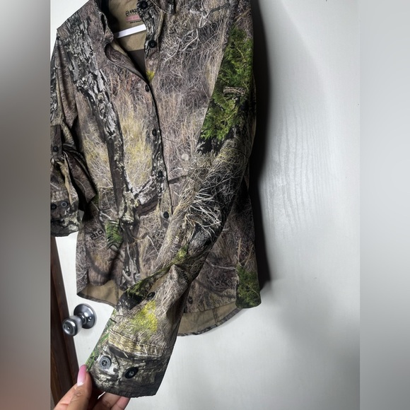 Women Magellan camo packable Vented roll tab sleeve hunting top S - Picture 6 of 10
